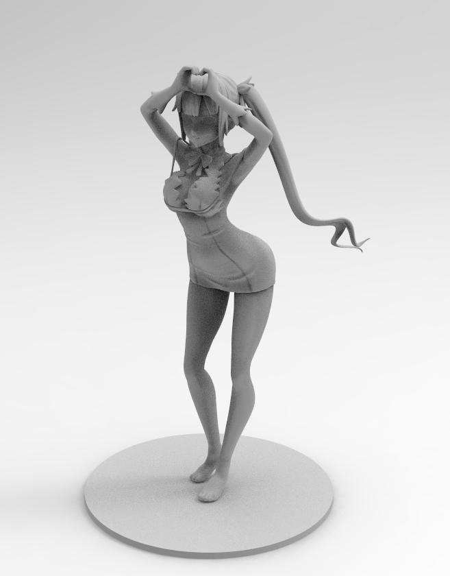 赫斯緹亞 地下城 比心版3D打印模型