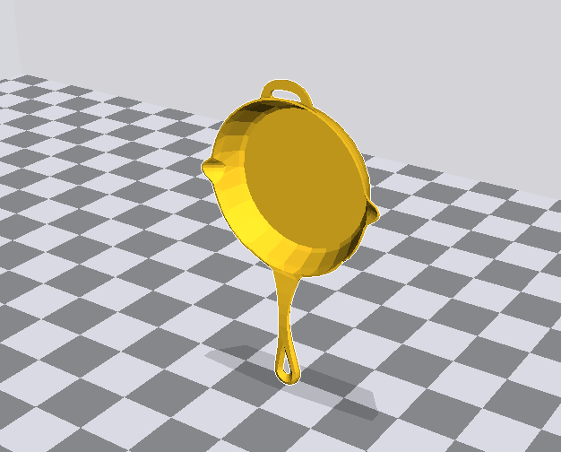 平底鍋3D打印模型