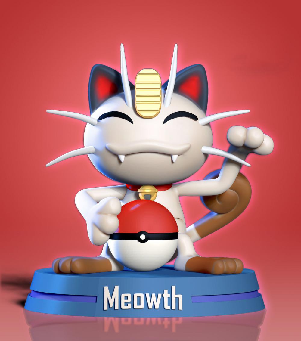 寶可夢(mèng) 喵喵3D打印模型
