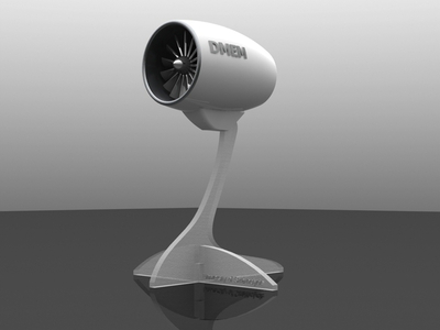 噴氣發(fā)動(dòng)機(jī)3D打印模型