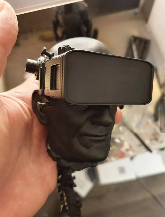 賽博朋克頭3D打印模型