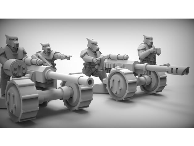 帝國牛頭犬牛頭犬炮兵陣地3D打印模型
