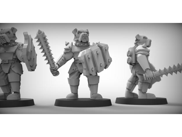 帝國牛頭犬防暴部隊3D打印模型