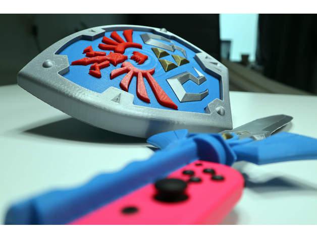 塞爾達劍盾游戲手柄3D打印模型
