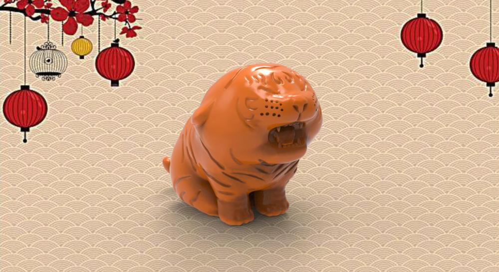 喊媽虎3D打印模型