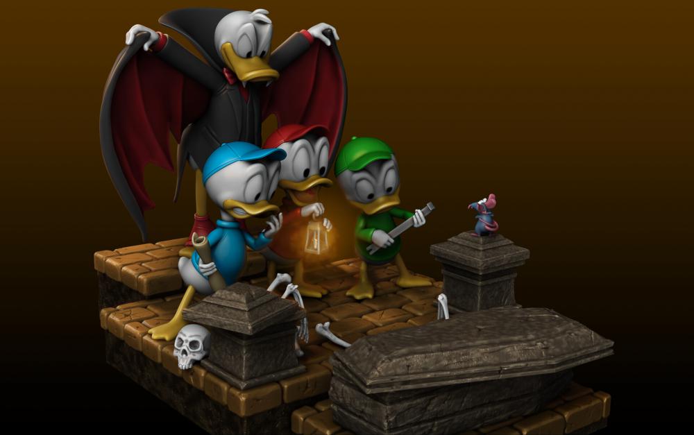 吸血鬼唐老鴨3D打印模型