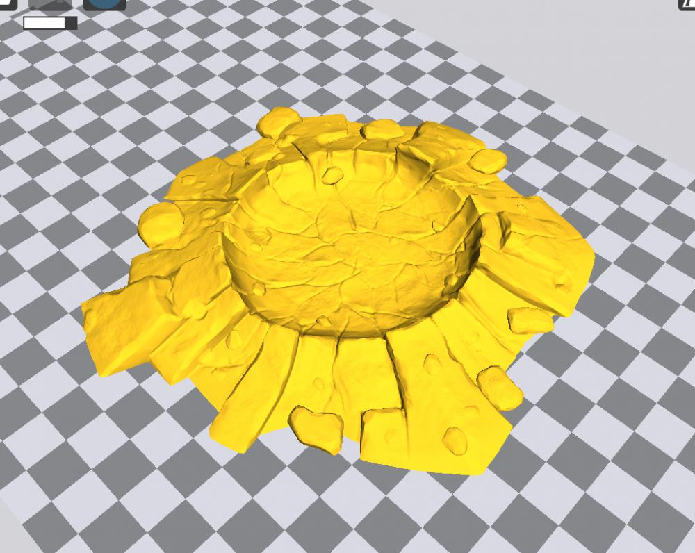 爆炸彈坑場景模型3D打印模型