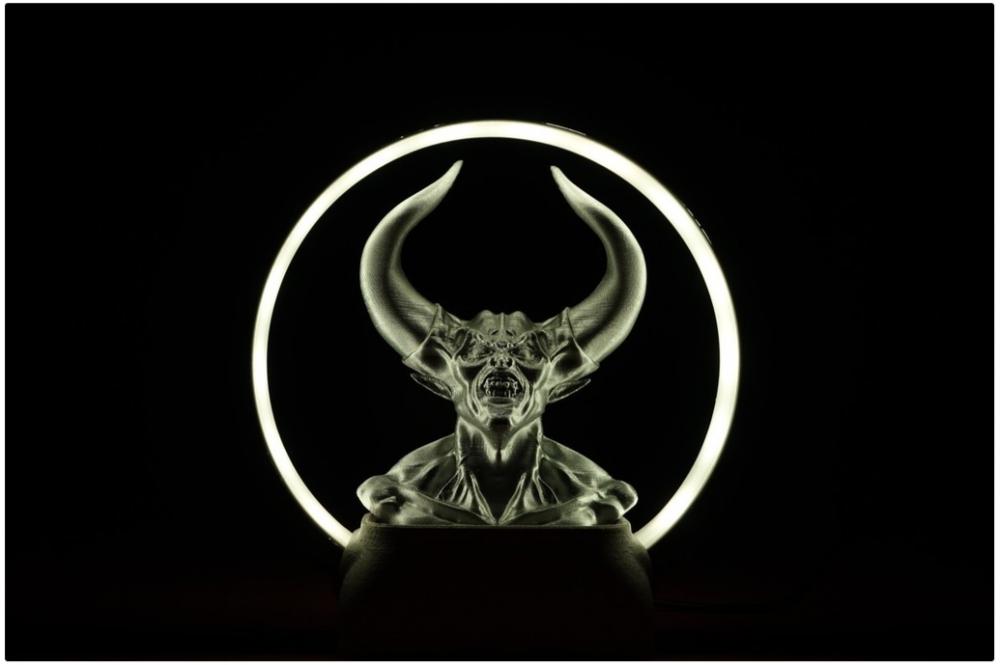 環(huán)形燈-雕像花盆支架3D打印模型