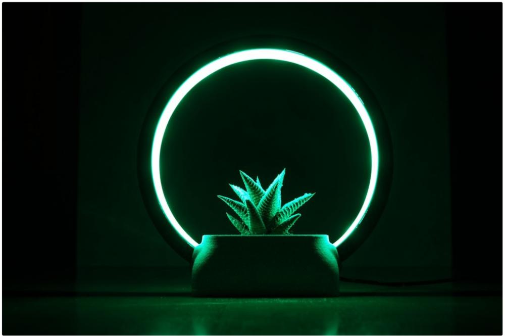 環(huán)形燈-雕像花盆支架3D打印模型