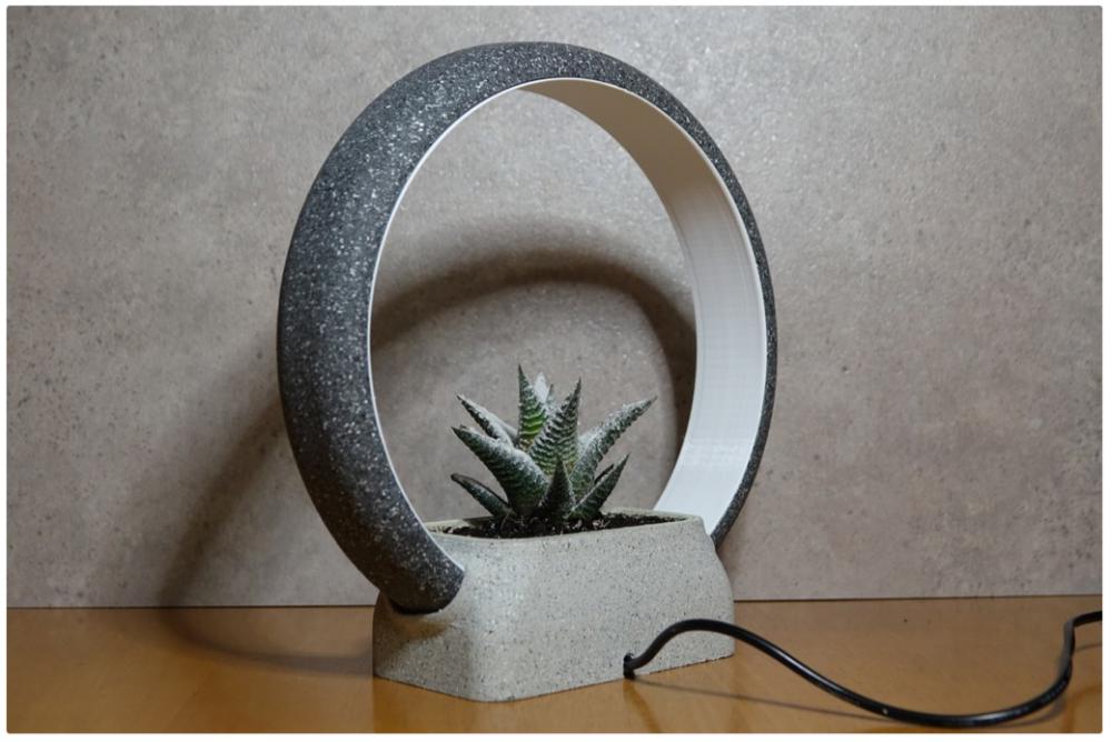 環(huán)形燈-雕像花盆支架3D打印模型