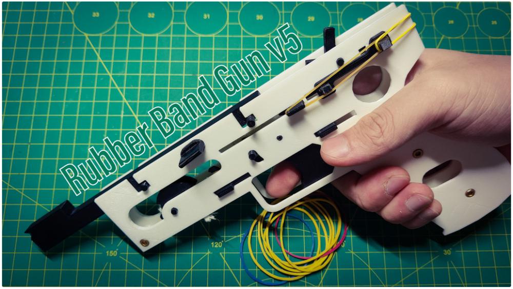 橡皮筋槍v5.03D打印模型