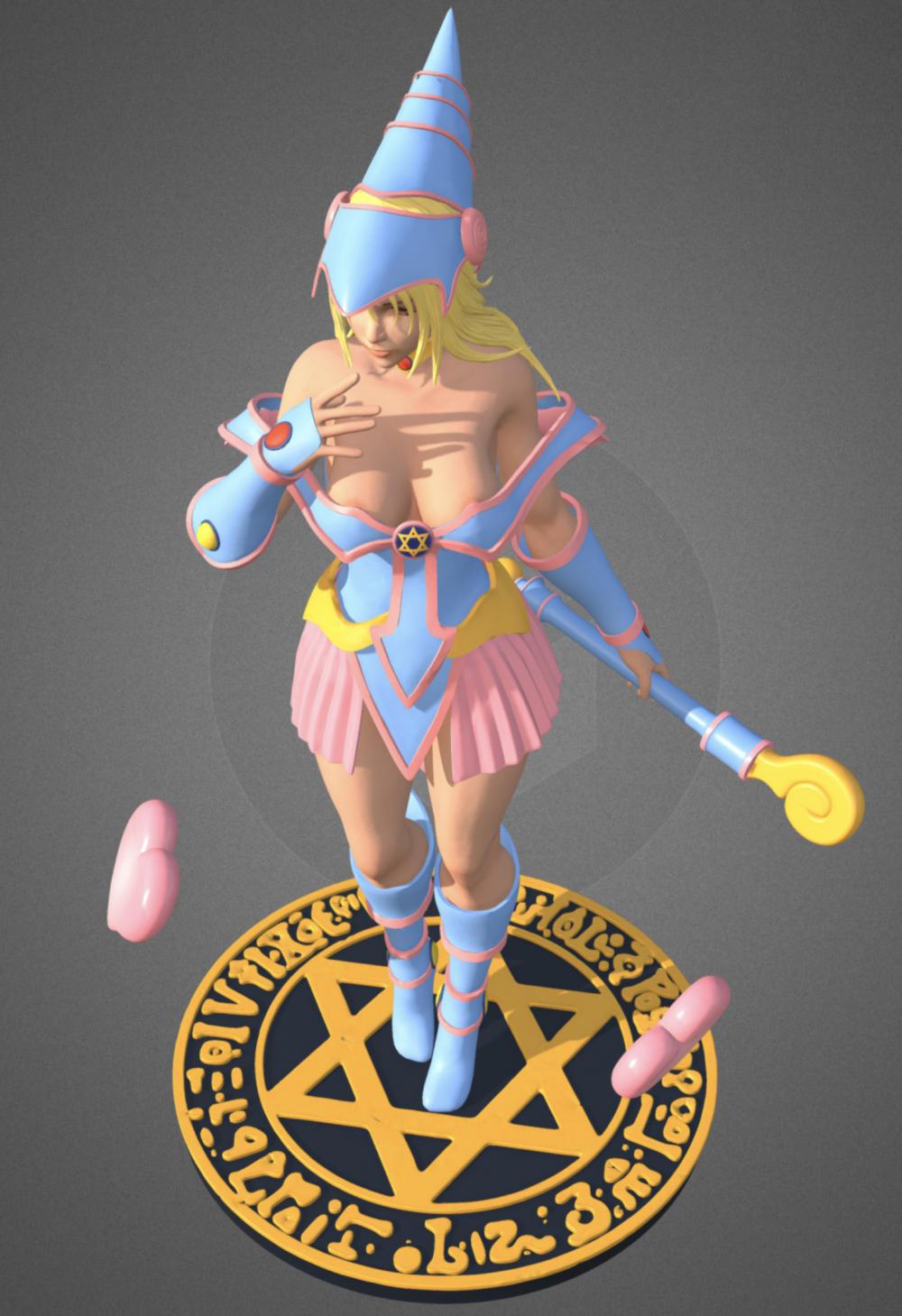 黑魔導(dǎo)少女3D打印模型