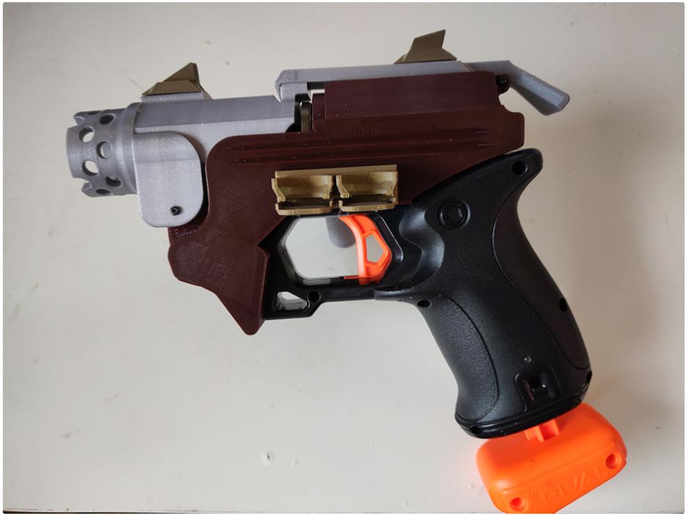 鴨嘴獸槍(無(wú)發(fā)射)3D打印模型