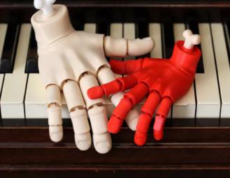 可以活動的手掌3D打印模型