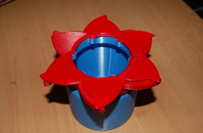 3D打印鳶尾花收納盒3D打印模型