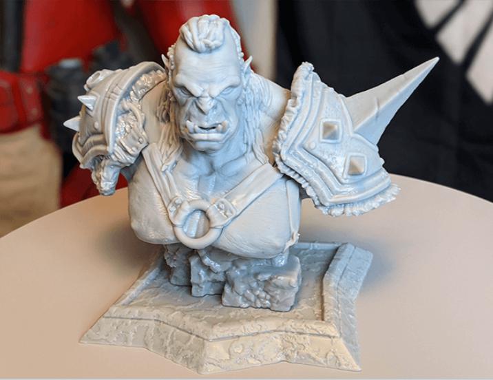 魔獸世界 獸人精美胸像3D打印模型
