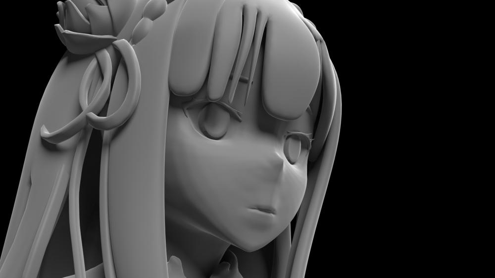 re0 愛蜜莉雅3D打印模型