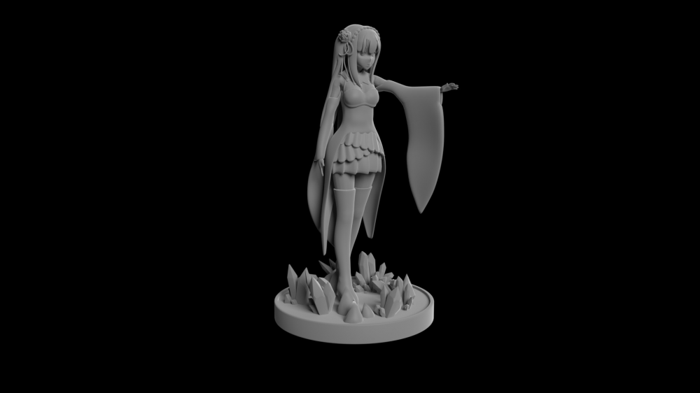 re0 愛蜜莉雅3D打印模型