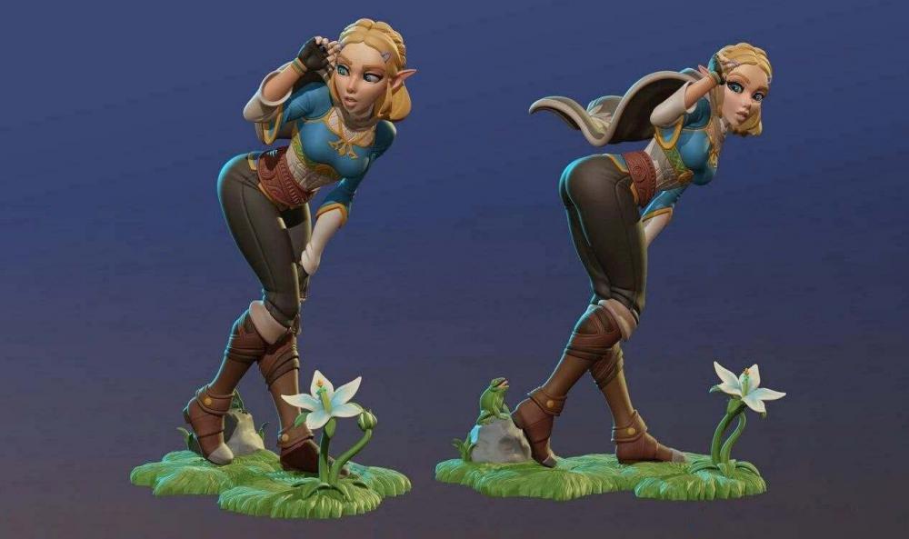 塞爾達(dá)公主 全身像3D打印模型