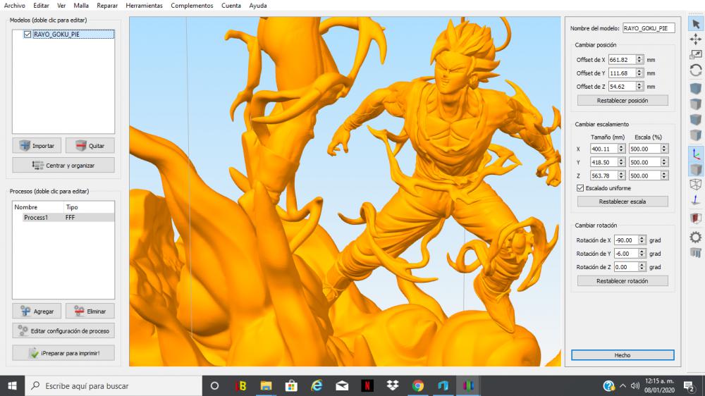 悟空VS貝吉塔3D打印模型