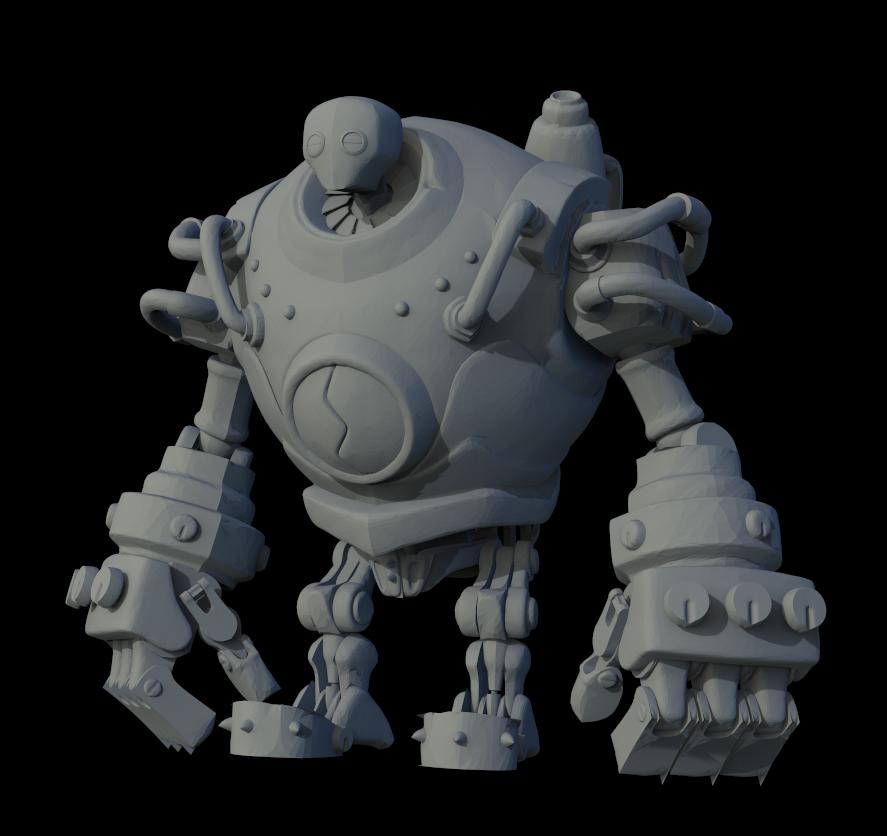 英雄聯(lián)盟 蒸汽機(jī)器人3D打印模型