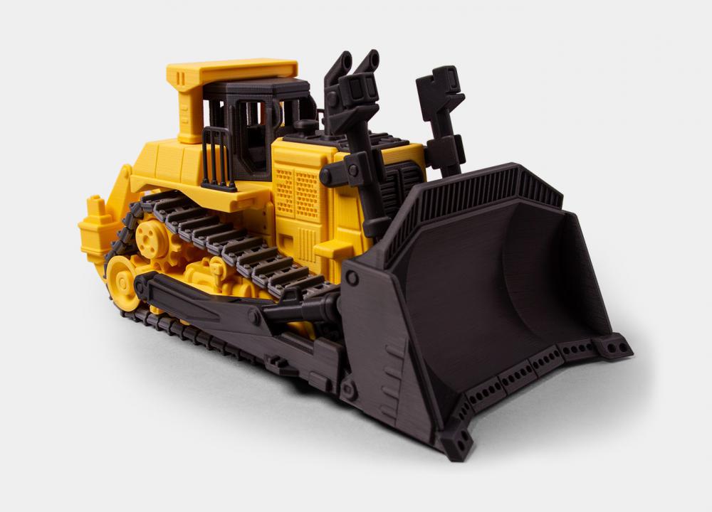 履帶式推土機(jī)3D打印模型