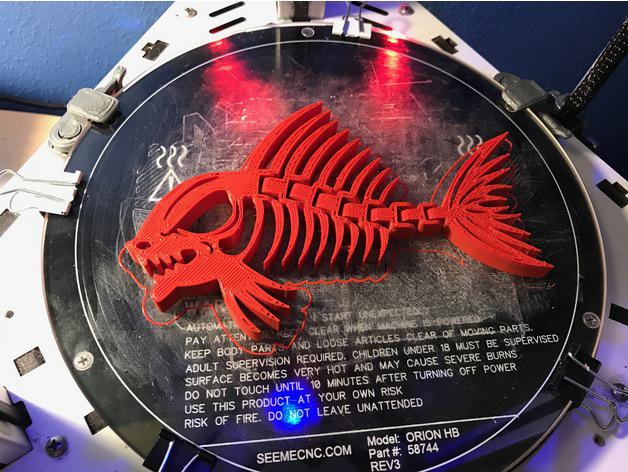 會動的食人魚3D打印模型