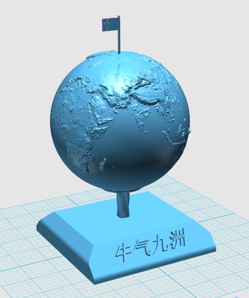 地球儀3D打印模型