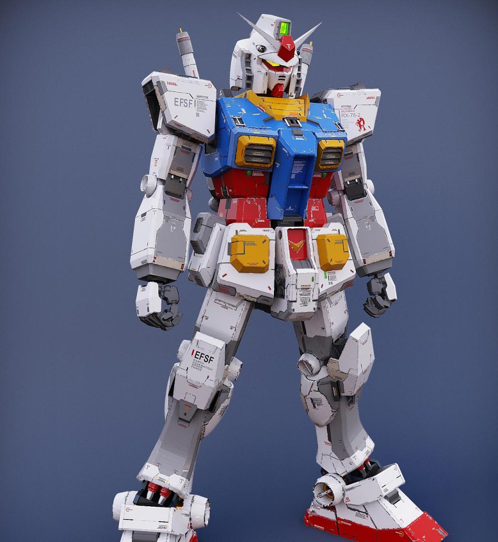 A758-高達(dá)RX-78精密拼裝版3D打印模型
