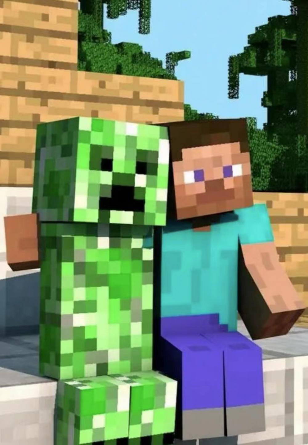 我的世界手辦 苦力怕陪伴3D打印模型