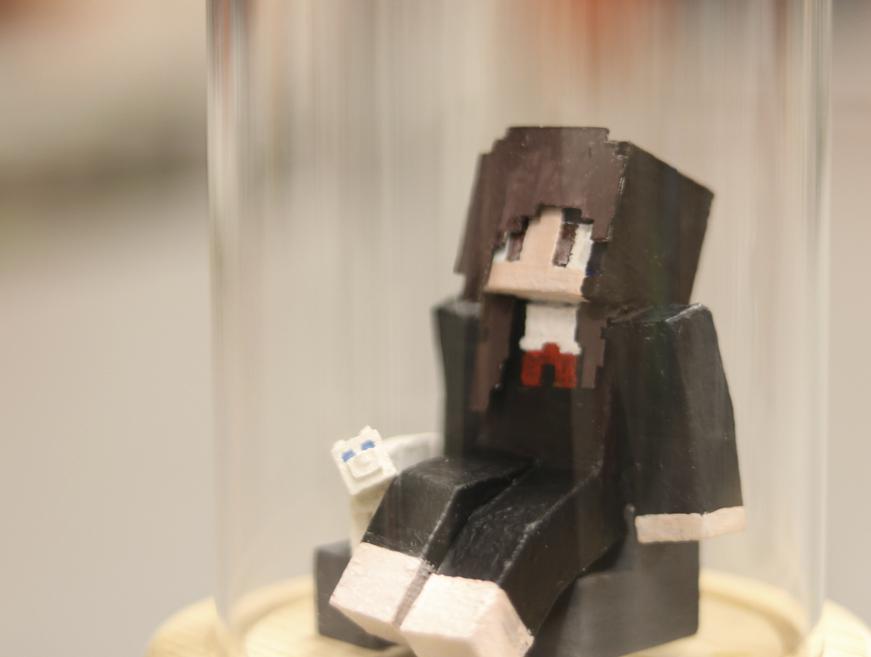 我的世界手辦，心悅與貓3D打印模型