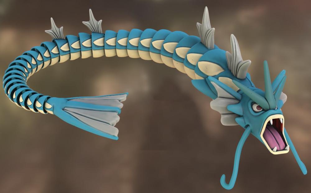 暴鯉龍3D打印模型