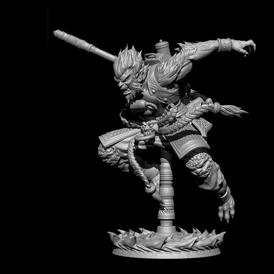 蒸汽朋克 齊天大圣 孫悟空 斗戰(zhàn)勝佛3D打印模型