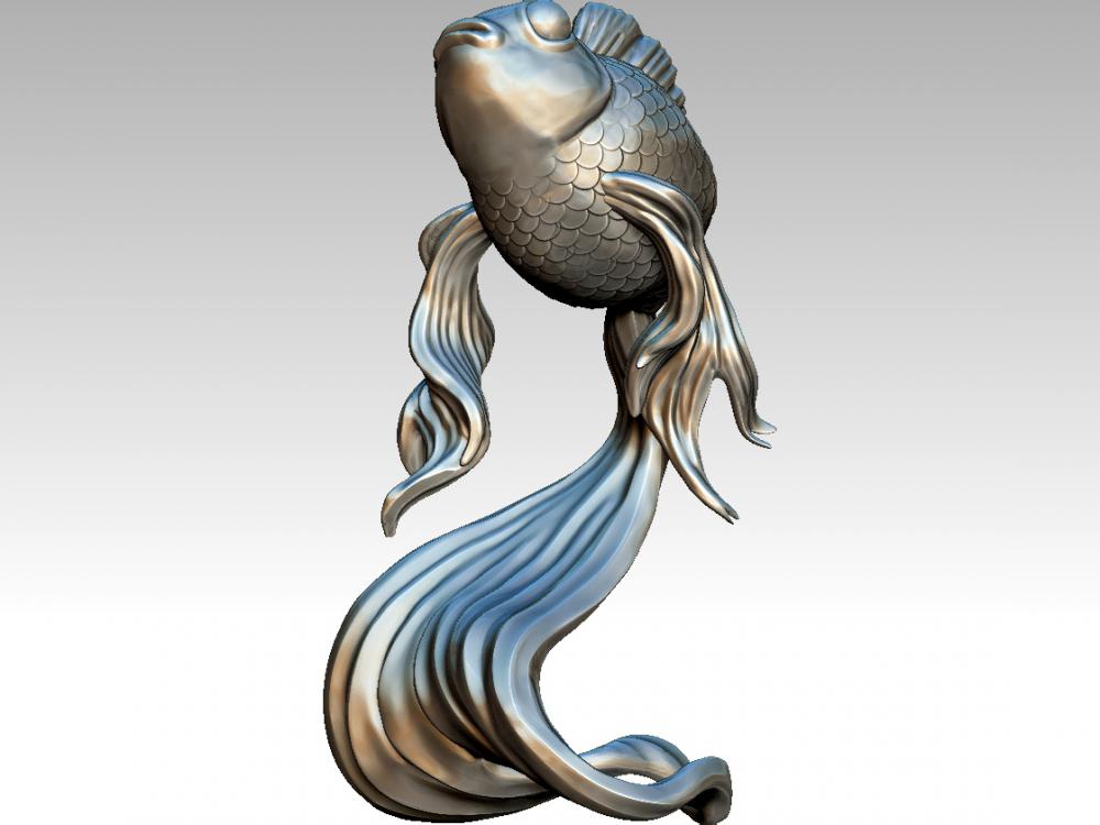 金魚3D打印模型