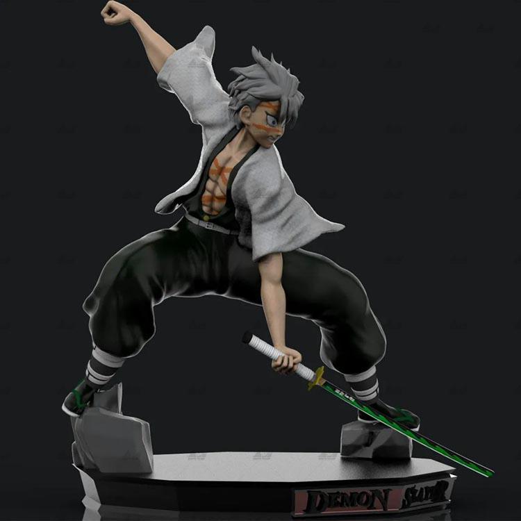 鬼滅之刃 不死川實彌3D打印模型
