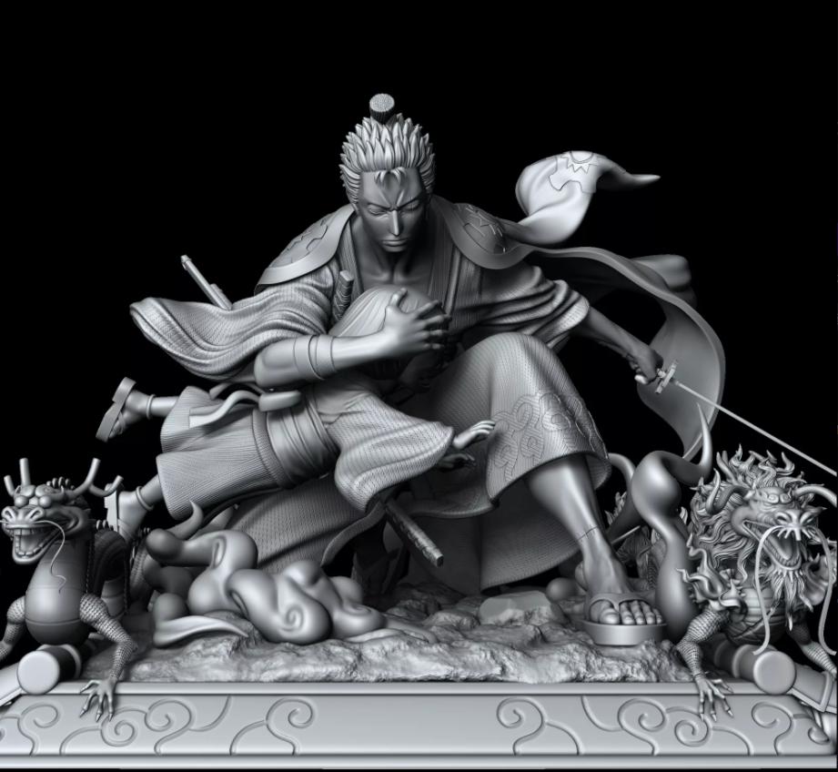 海賊王 索隆 武士版3D打印模型