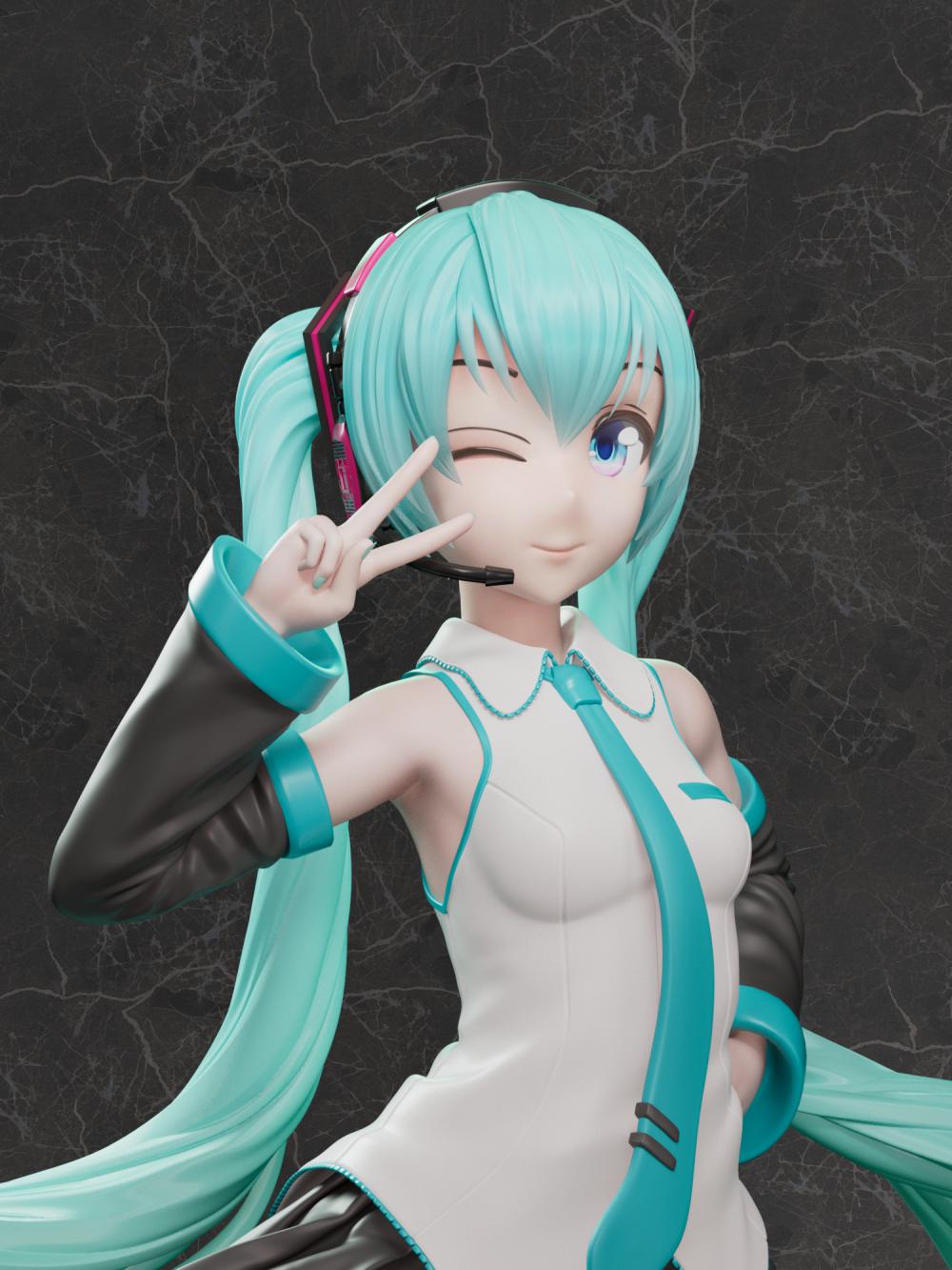 初音未來Miku3D打印模型