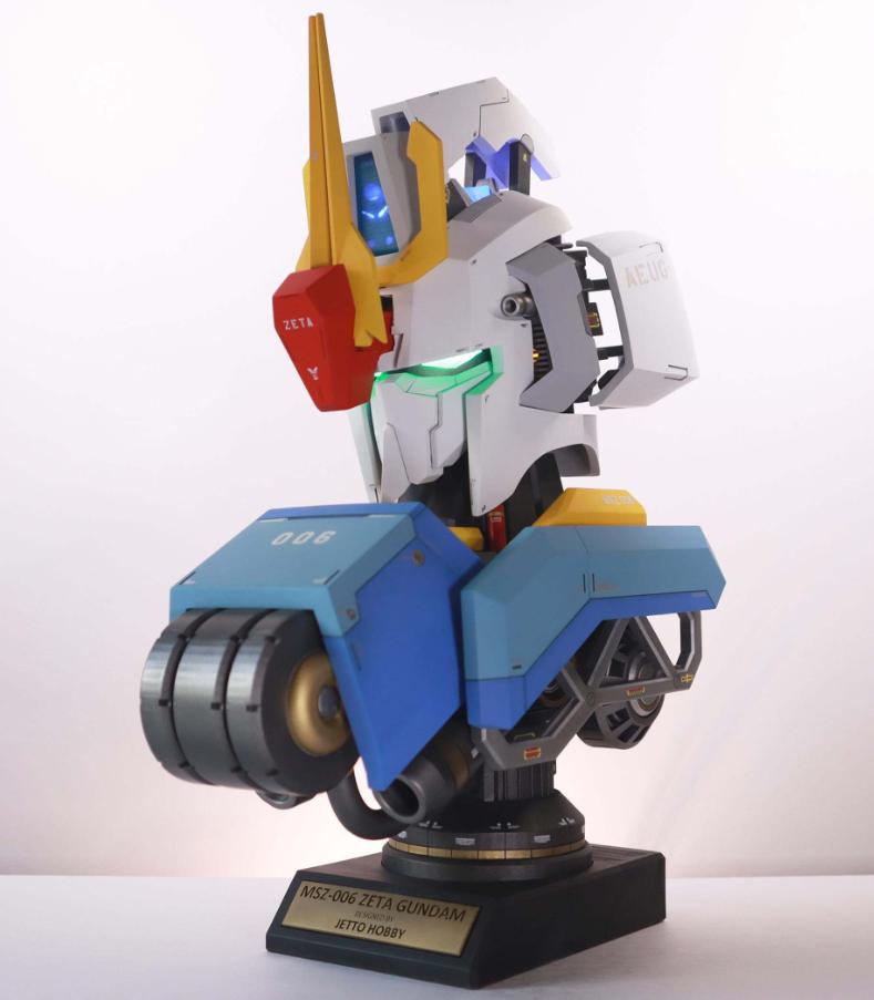 MSZ-006 Z高達胸像（可加燈 可爆甲）3D打印模型