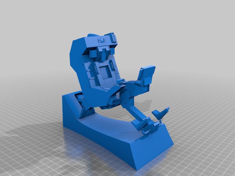 高達MKII駕駛艙場景3D打印模型