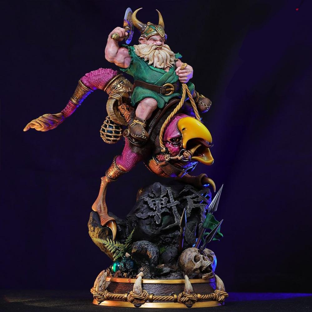 街機游戲戰(zhàn)斧2  矮人騎雞模型3D打印模型