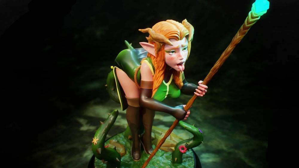 秘密德魯伊修煉3D打印模型