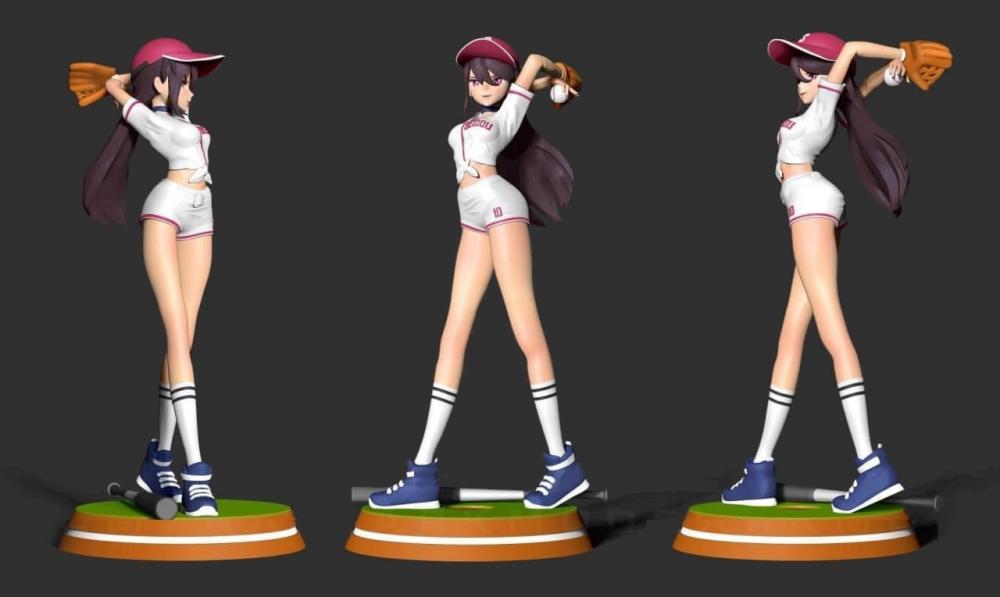 棒球美少女北斗3D打印模型
