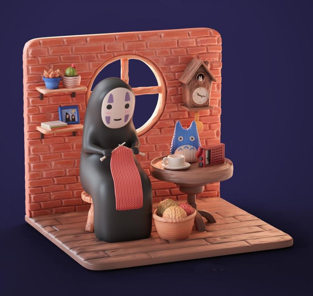 宮崎駿 千與千尋 無臉男3D打印模型