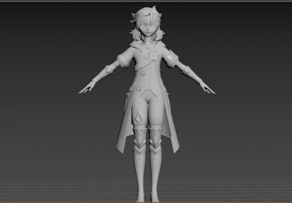 原神阿貝多3D打印模型