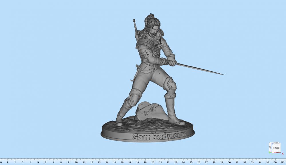 巫師 杰洛特 白狼3D打印模型