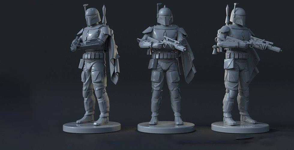 波巴 費特  《星球大戰(zhàn)》3D打印模型