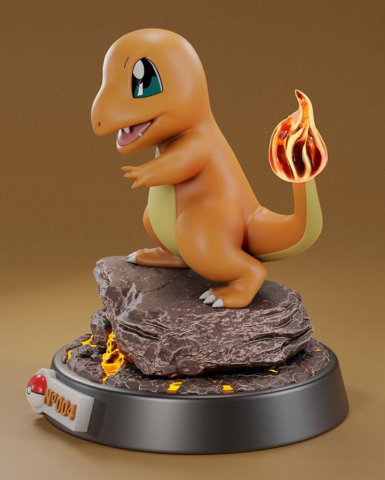 寶可夢 小火龍3D打印模型