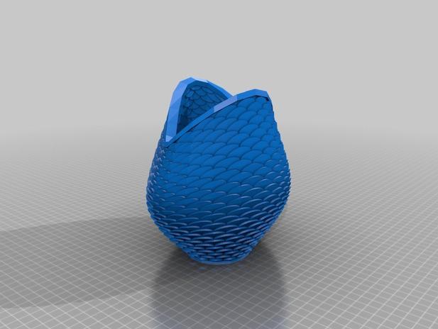 美人魚花瓶3D打印模型