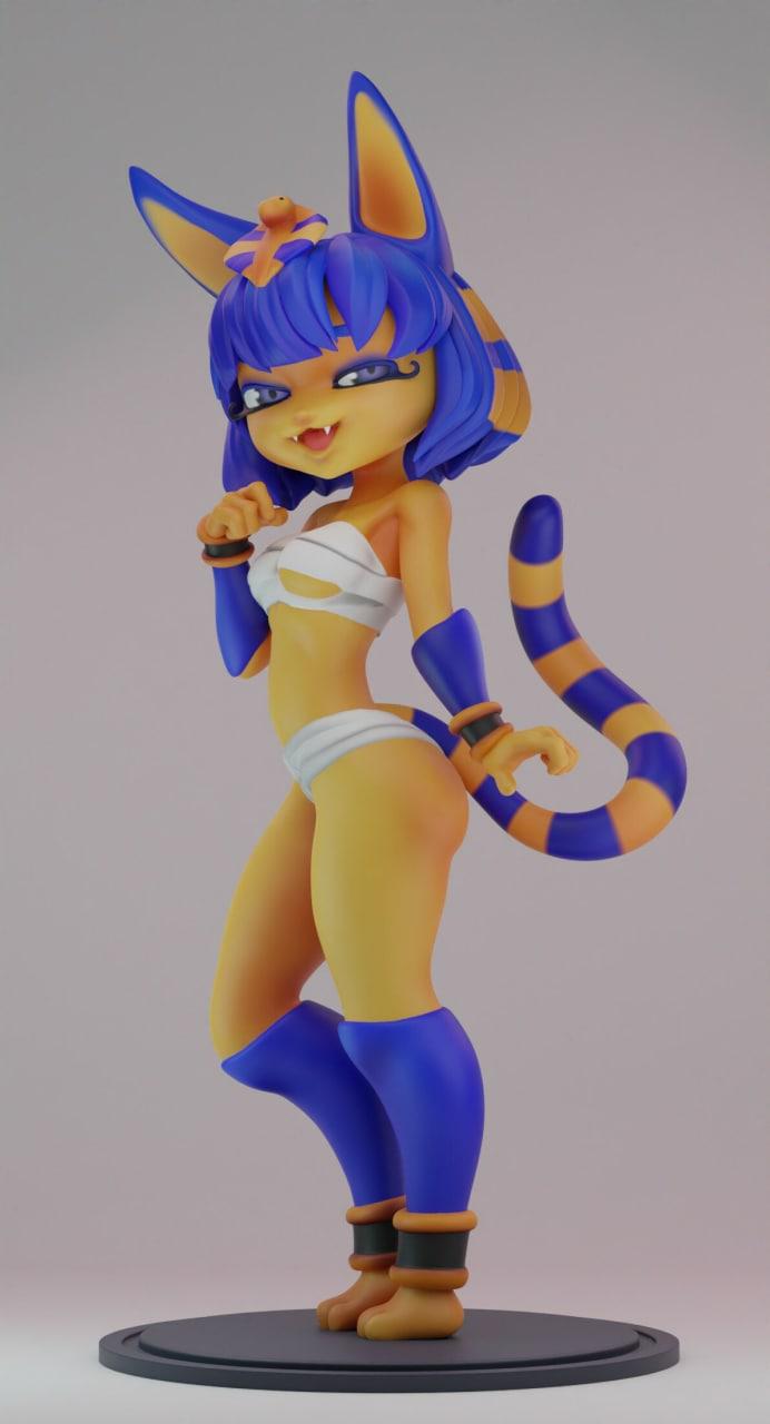 埃及貓 安卡3D打印模型