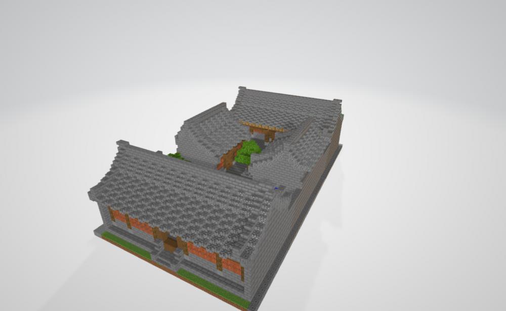 我的世界國風小院23D打印模型